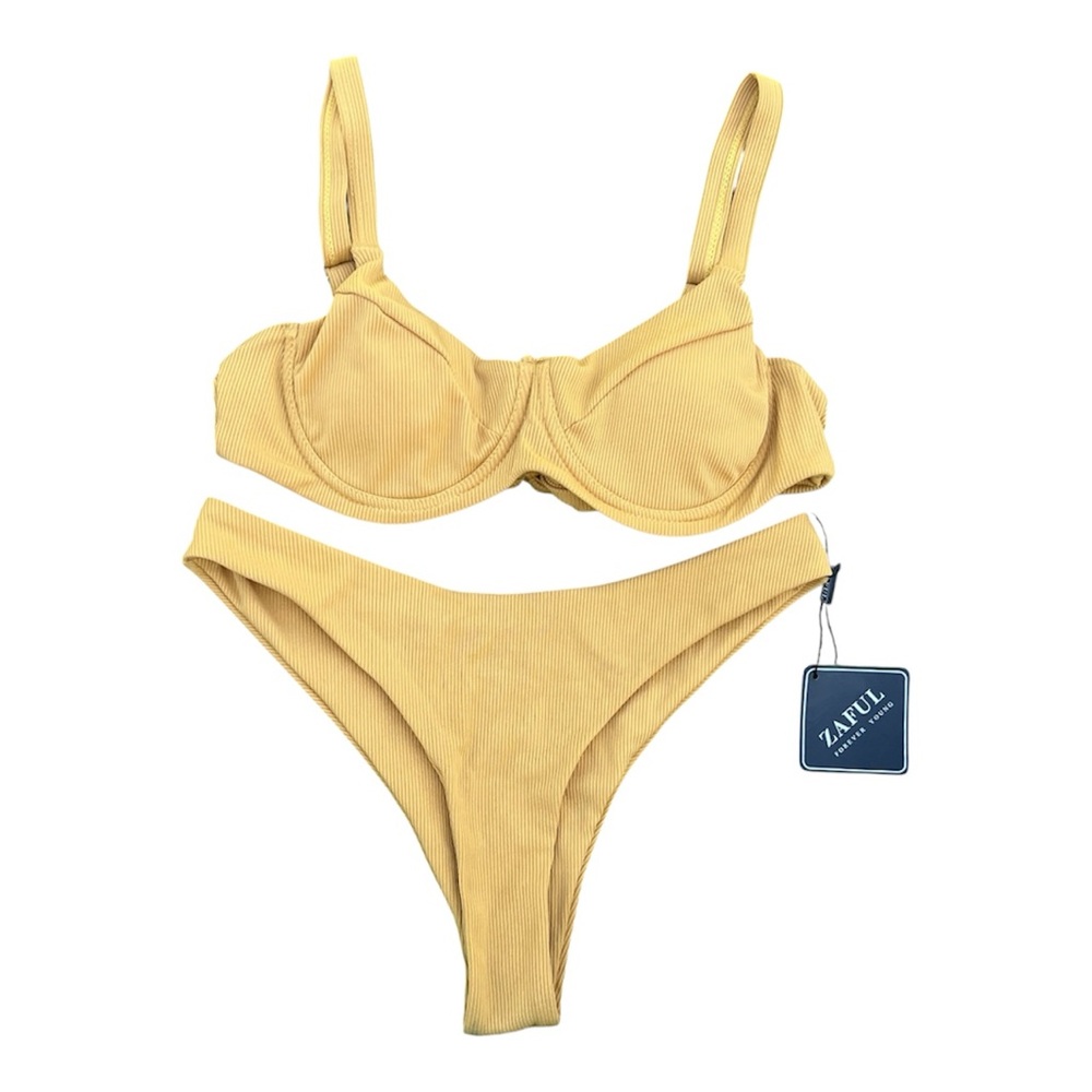 Zaful Mustard Bikini Set